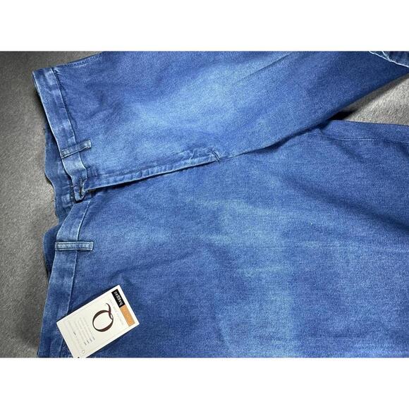 Haggar Work-to-Weekend Khaki Men's 42 x 30 Casual Pants Blue Cotton Denim Jeans - Picture 3 of 8